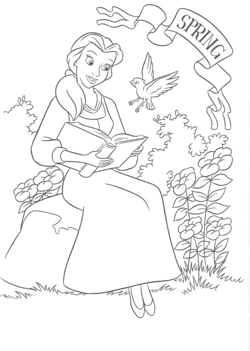 Belle In A Spring Day Disney Princess 7528
