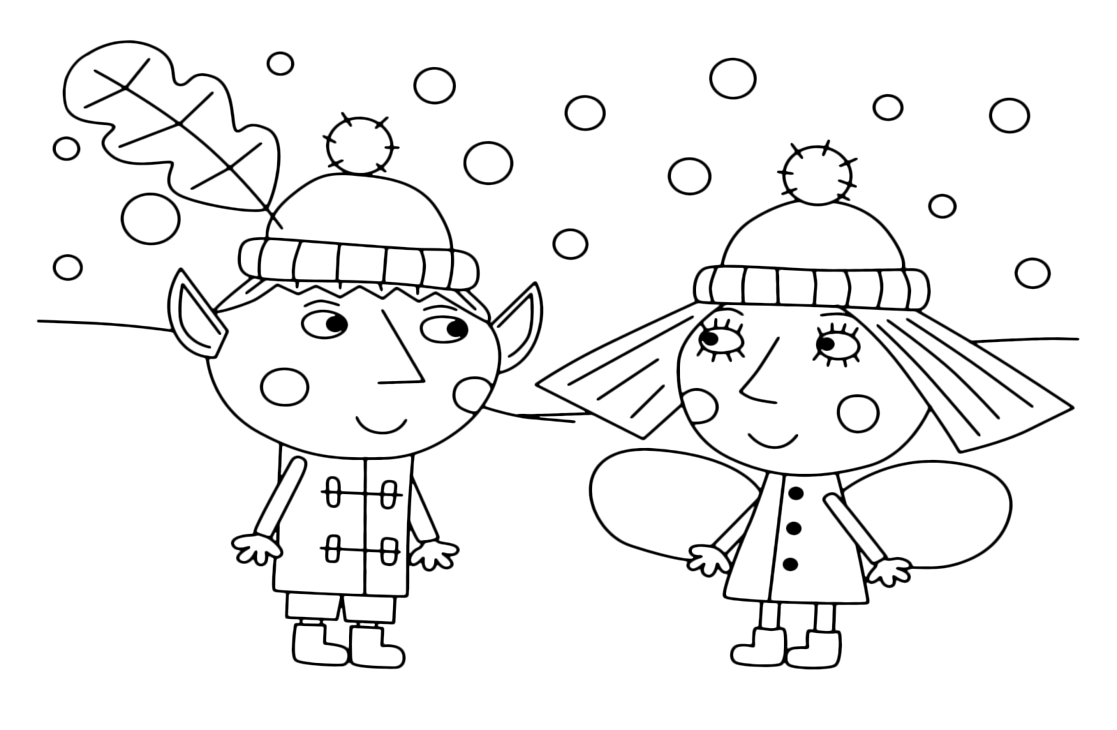 Ben And Holly In The Winter