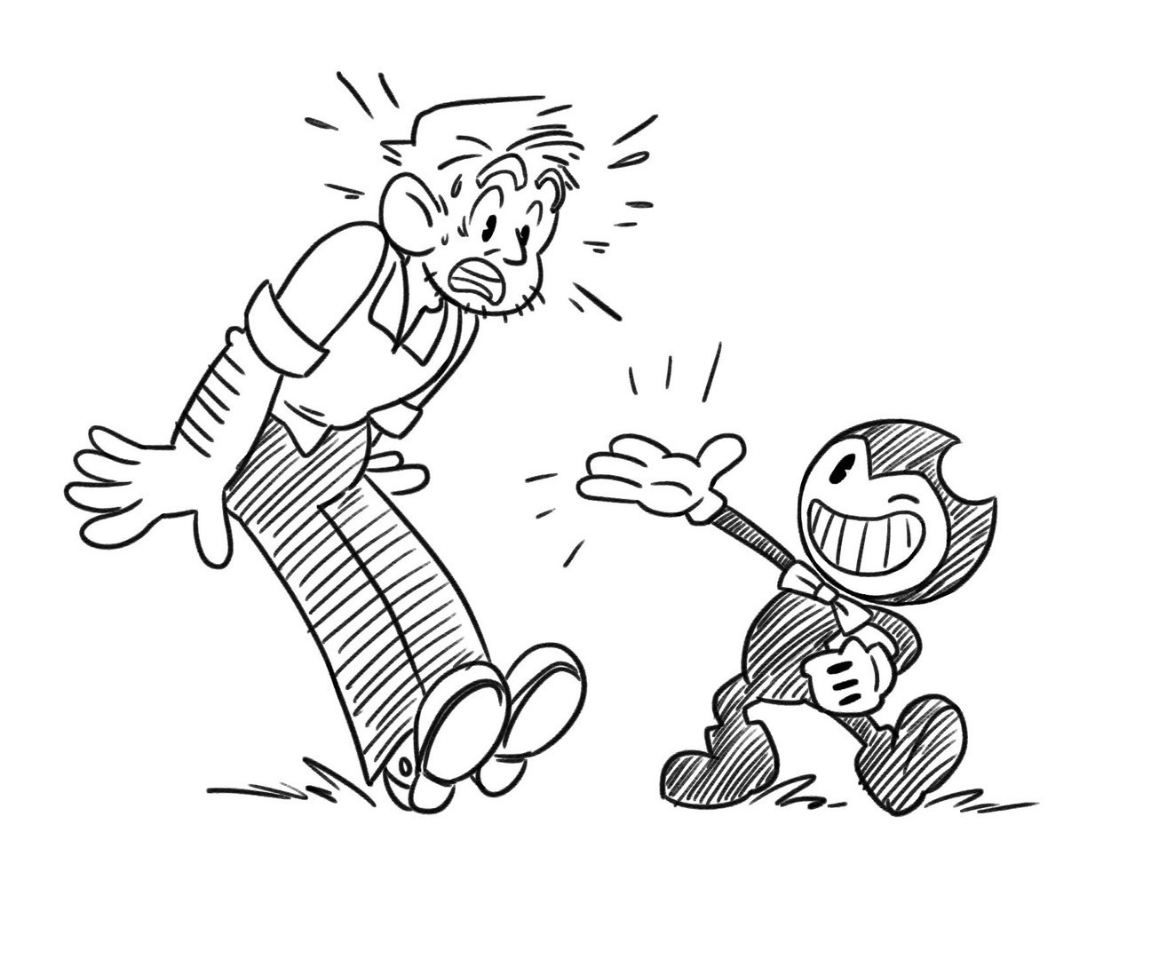 Bendy And A Man