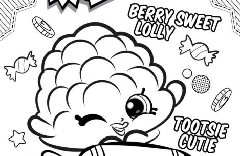 Berry Shopkin Cute Coloring Page