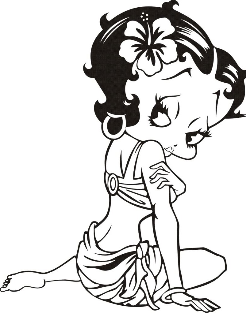 Betty Boops Pictures Coloring Page