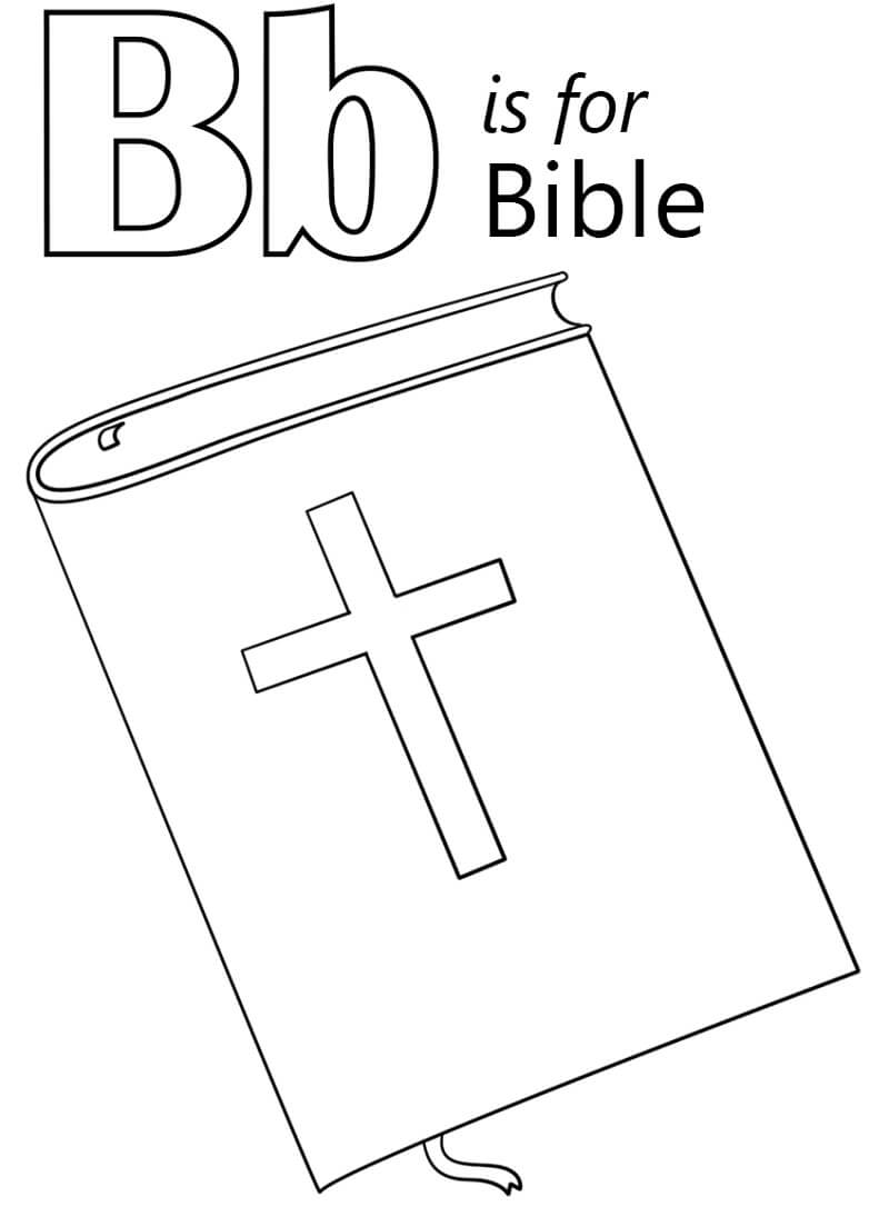 Bible Letter B Coloring Page