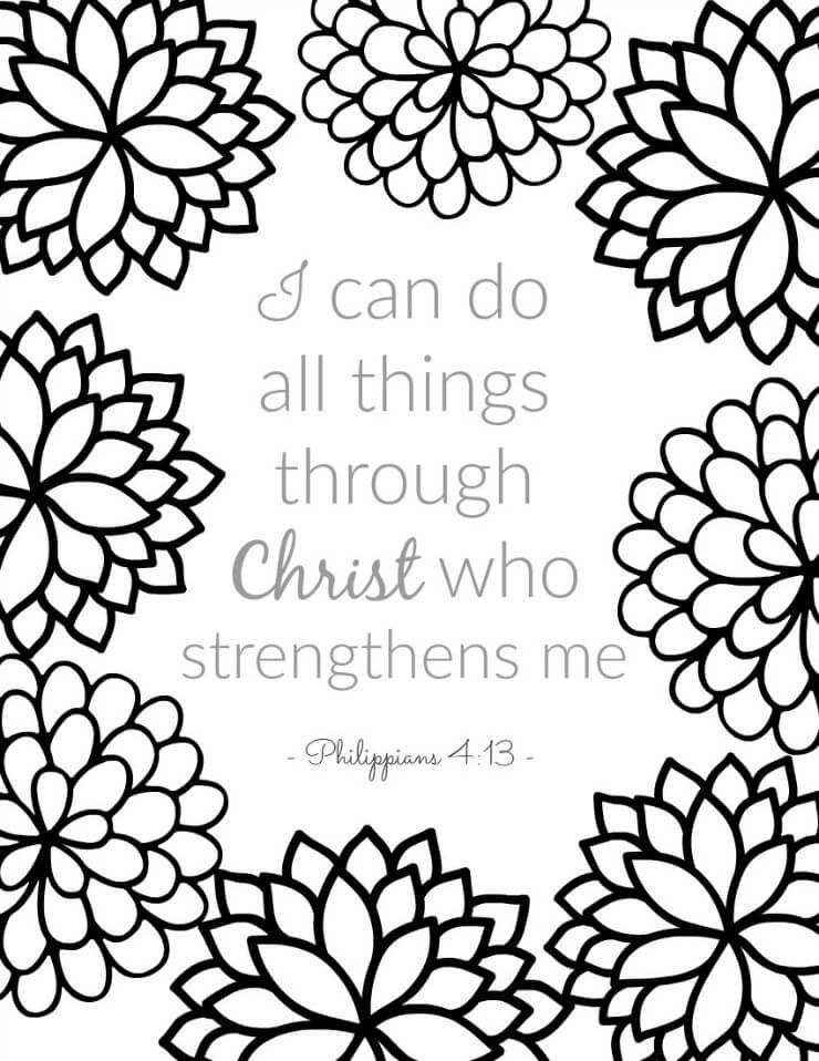 Bible Verse 10 Cool Coloring Page