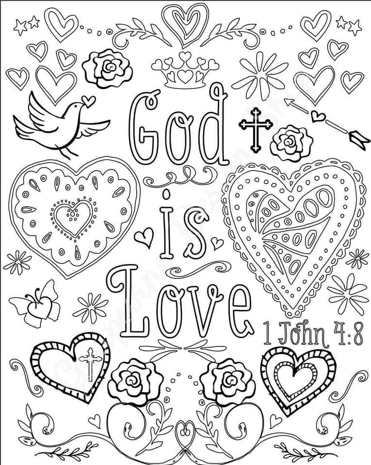 Bible Verse 19 Cool Coloring Page