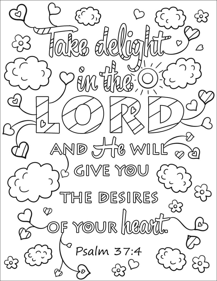 Bible Verse 2 For Kids Coloring Page