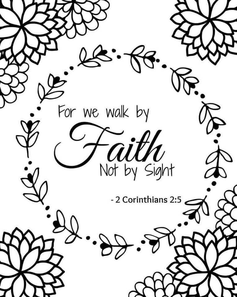 Bible Verse 5 Cool Coloring Page