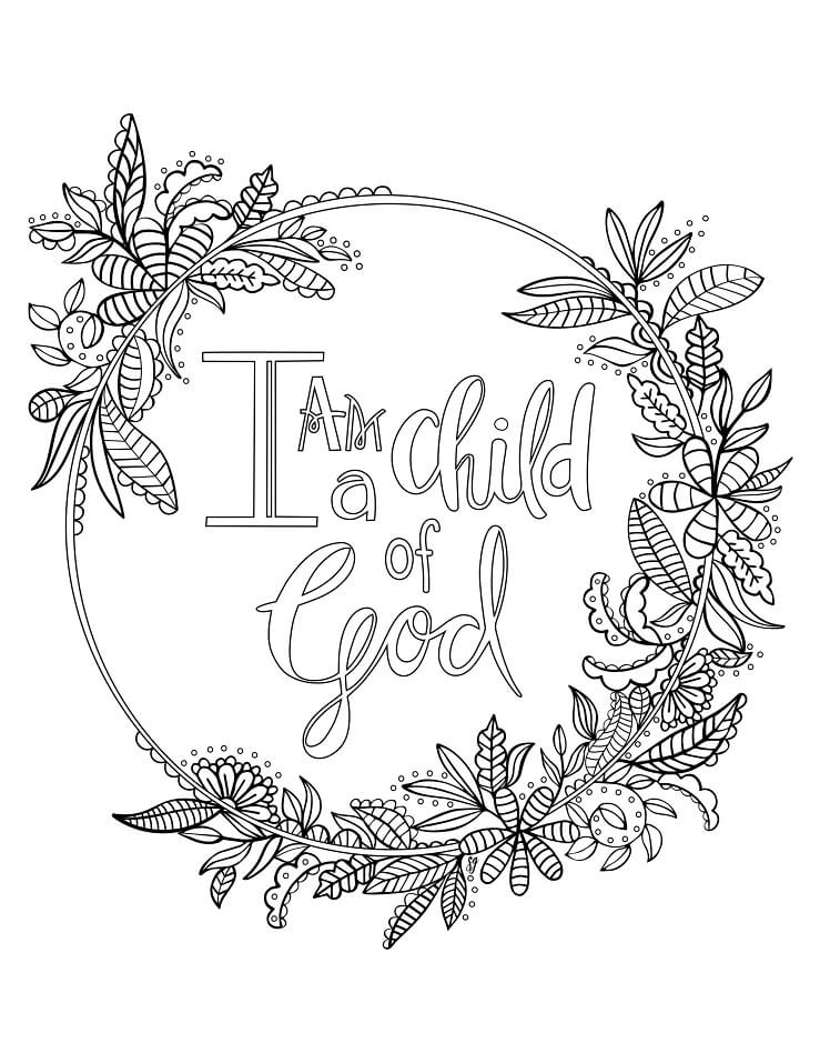 Bible Verse 6 Cool Coloring Page