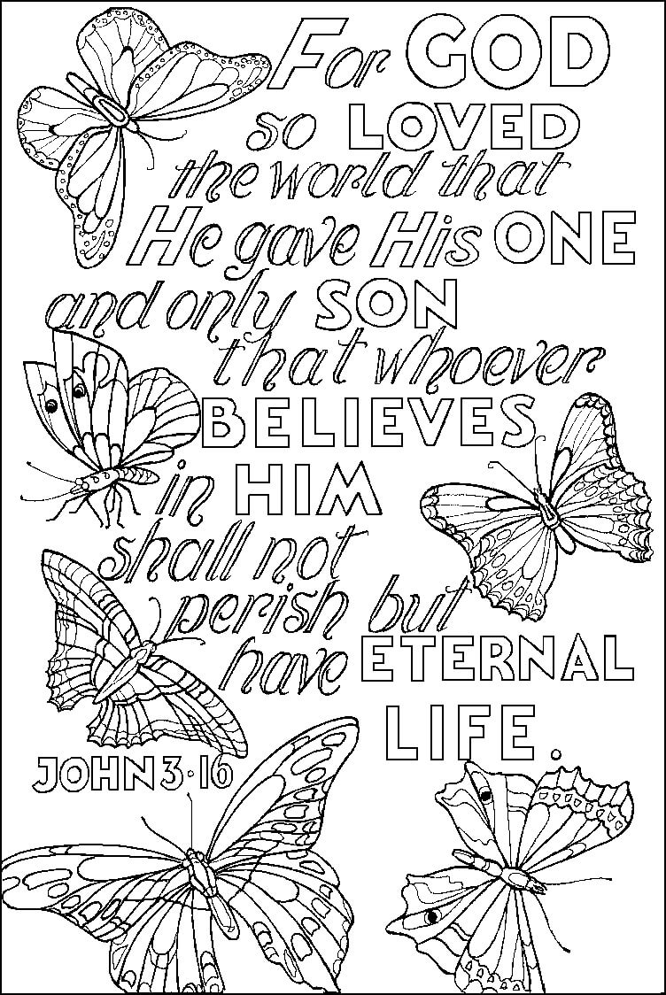 Bible Verse 7 For Kids Coloring Page
