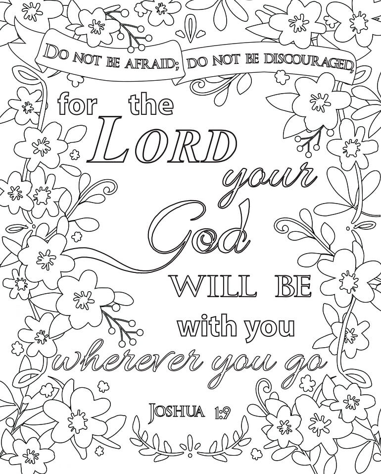Bible Verse 8 Cool Coloring Page