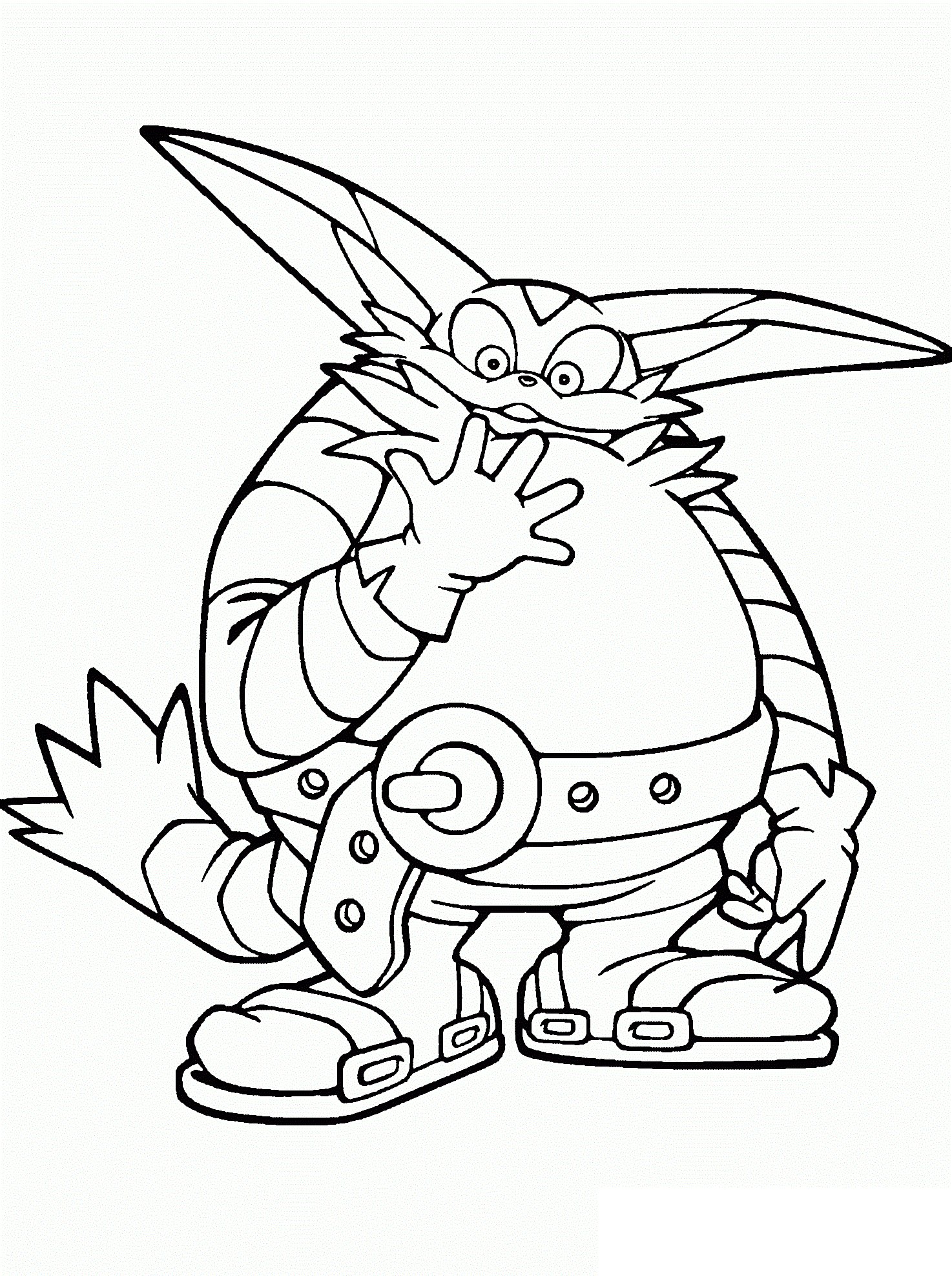 Big The Cat Coloring Page