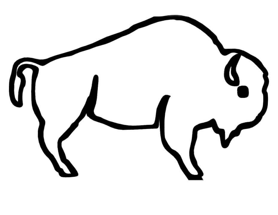 Bison Outline