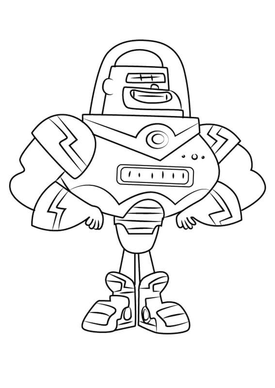Blast Kapow from Looped Coloring Page