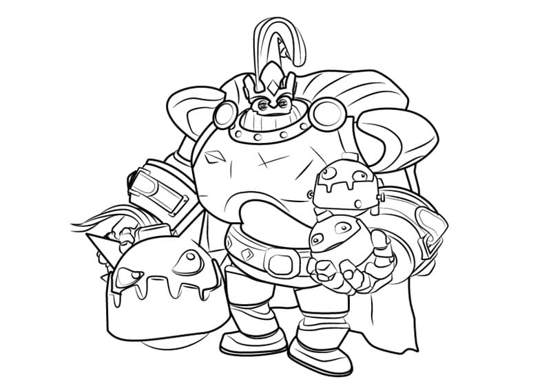 Bomb King from Paladins Coloring Page