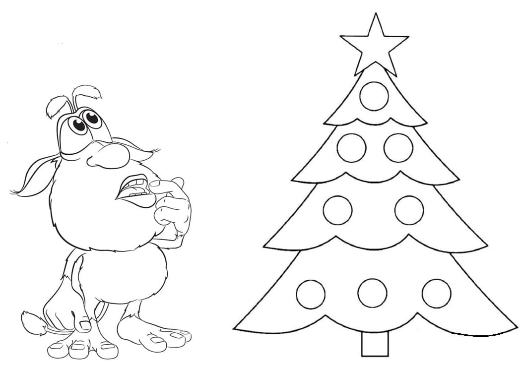 Booba and Christmas Tree
