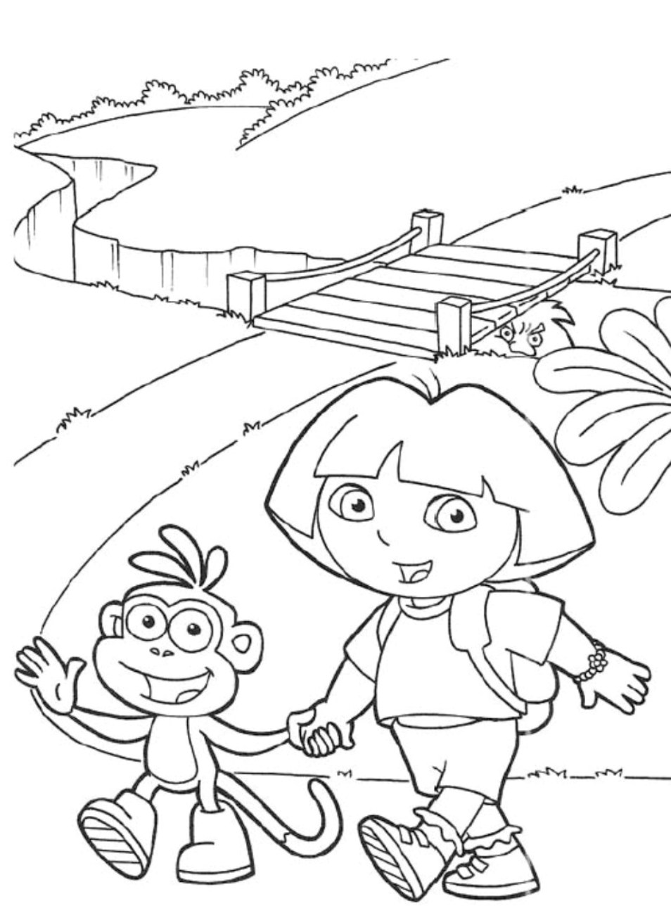 Boots And Dora S To Print95a2 Coloring Page