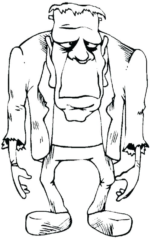 Boring Frankenstein Coloring Page