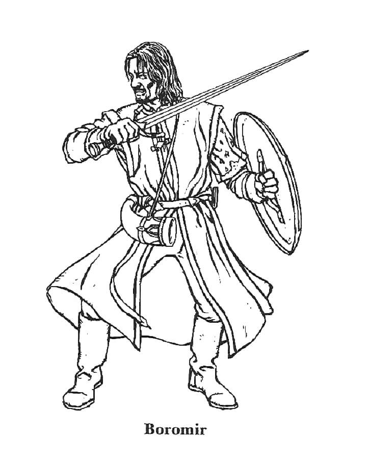 Boromir Coloring Page