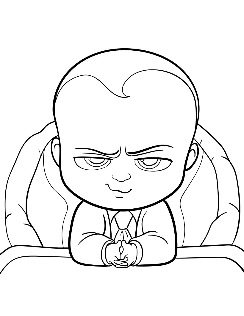 Boss Baby Movie Fun Coloring Page