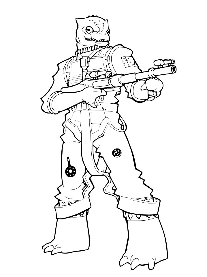 Bossk Coloring Page
