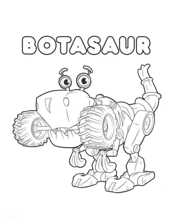 Botasaur In Rusty Rivets Coloring Page