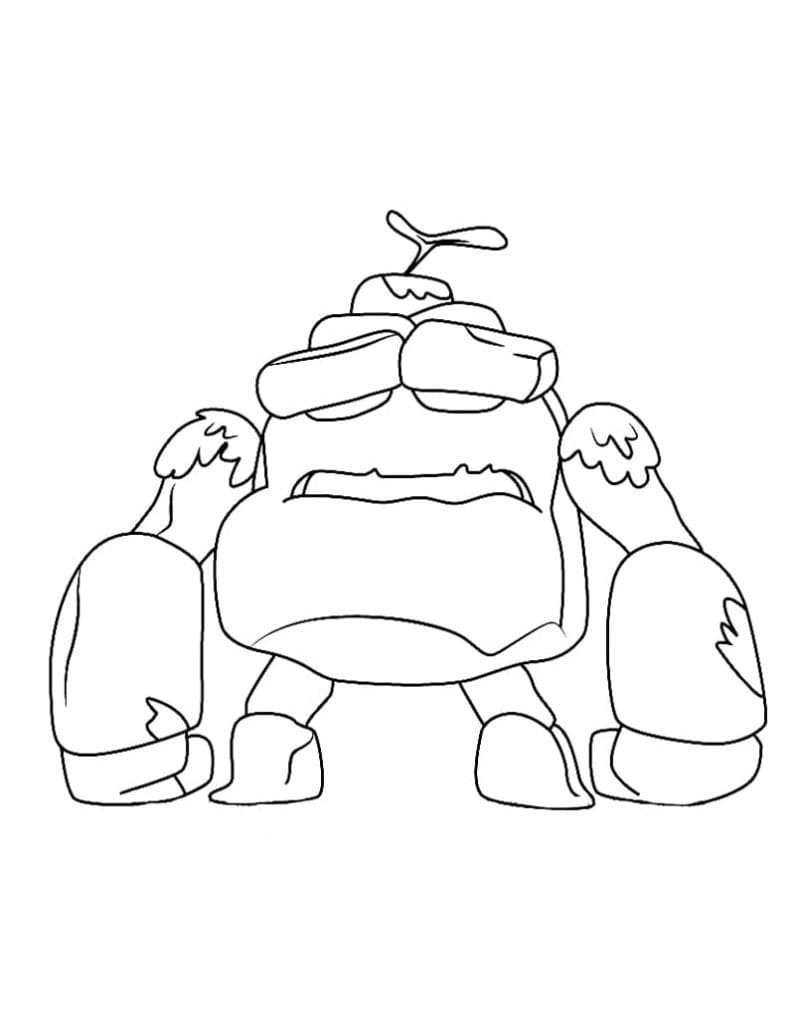 Boulder-tron from Disney Amphibia Coloring Page