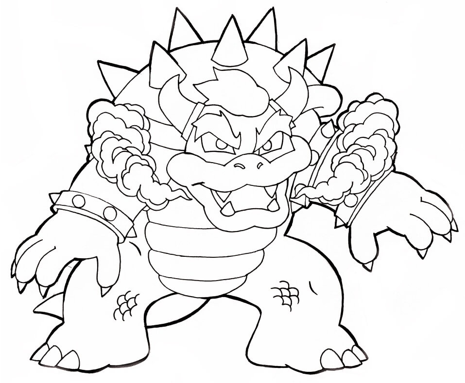 Bowser 2 Coloring Page