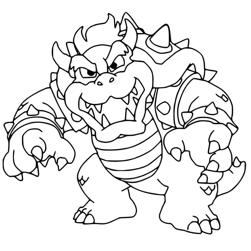 Bowser 4 Coloring Page