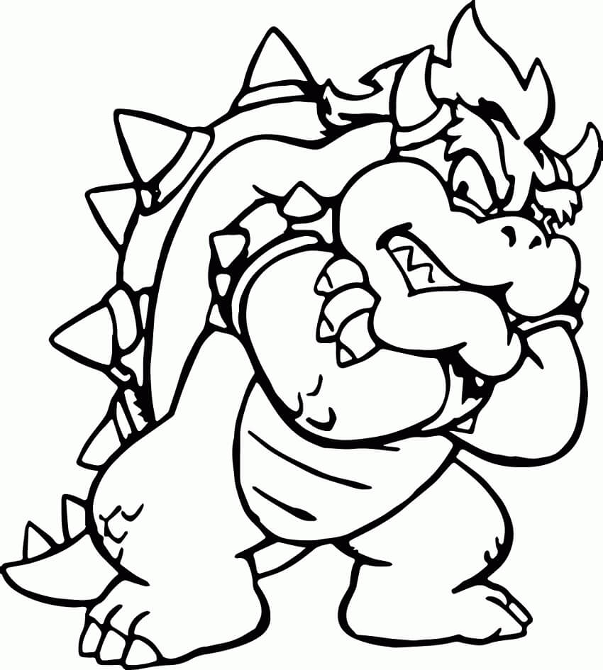 Bowser 5 Coloring Page