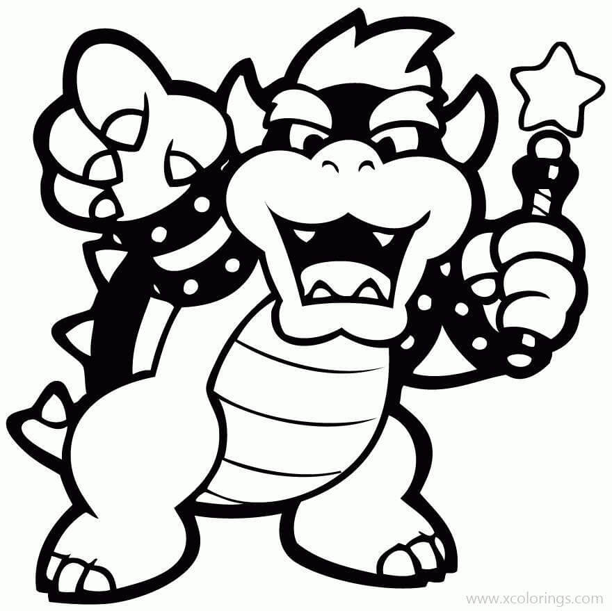 Bowser 7 Coloring Page
