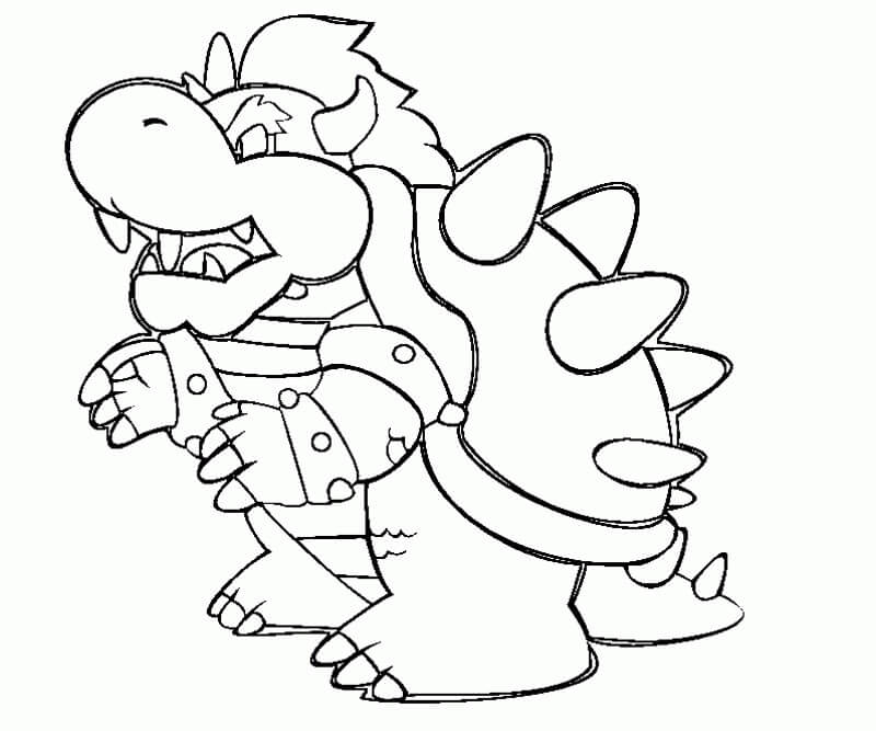 Bowser 8 Coloring Page