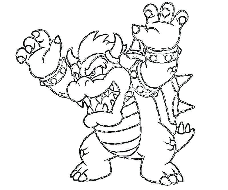 Bowser 9 Coloring Page