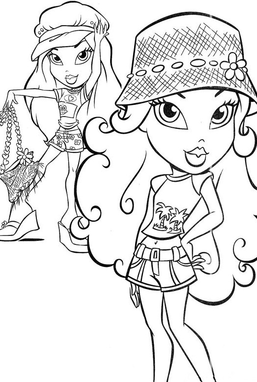 Bratz S For Girls Fashionace5 Coloring Page