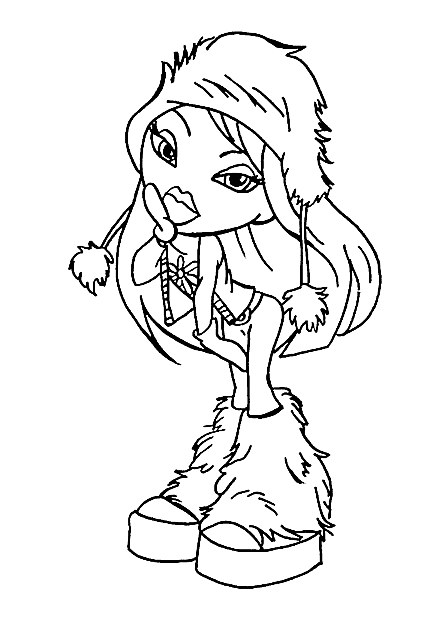 Bratz Winter Style Coloring Page