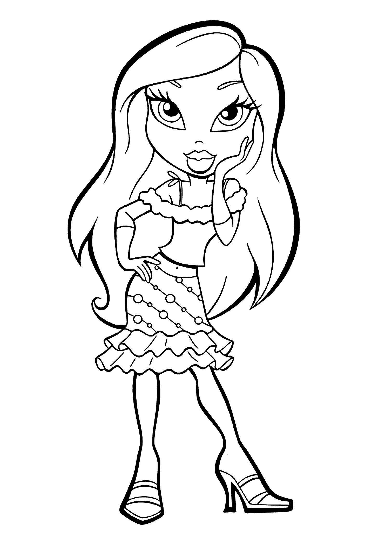 Bratz Young Lady Coloring Page