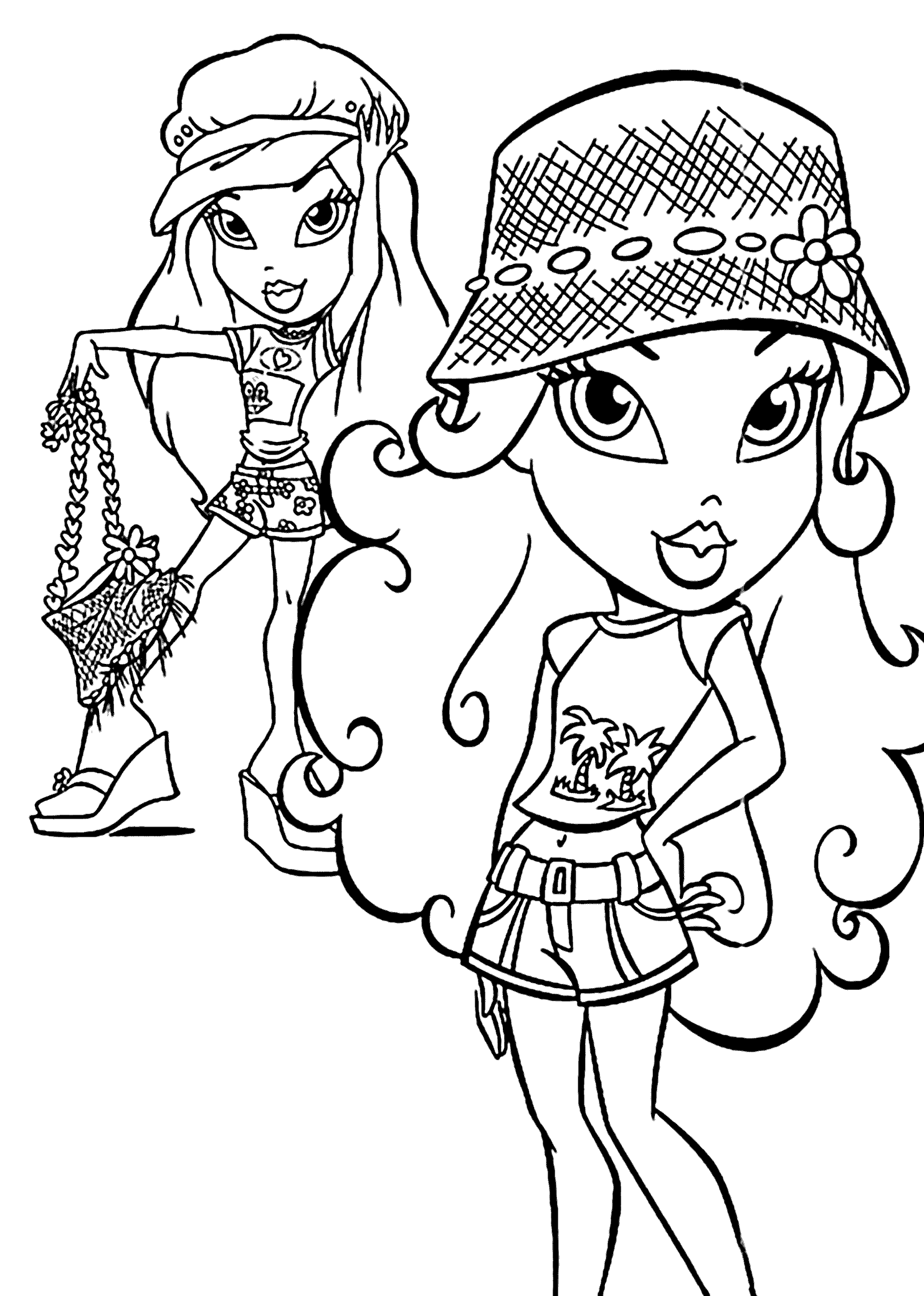 Bratz Young Woman Coloring Page
