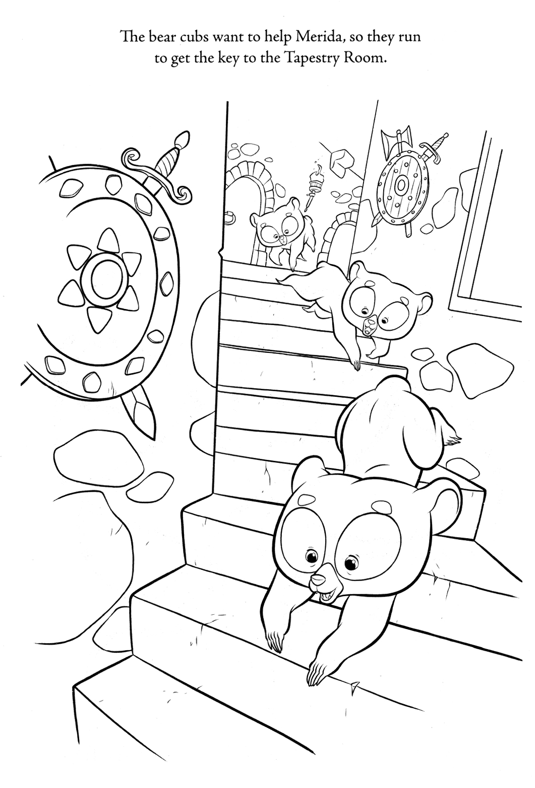 Braves – brother bears Coloring Page