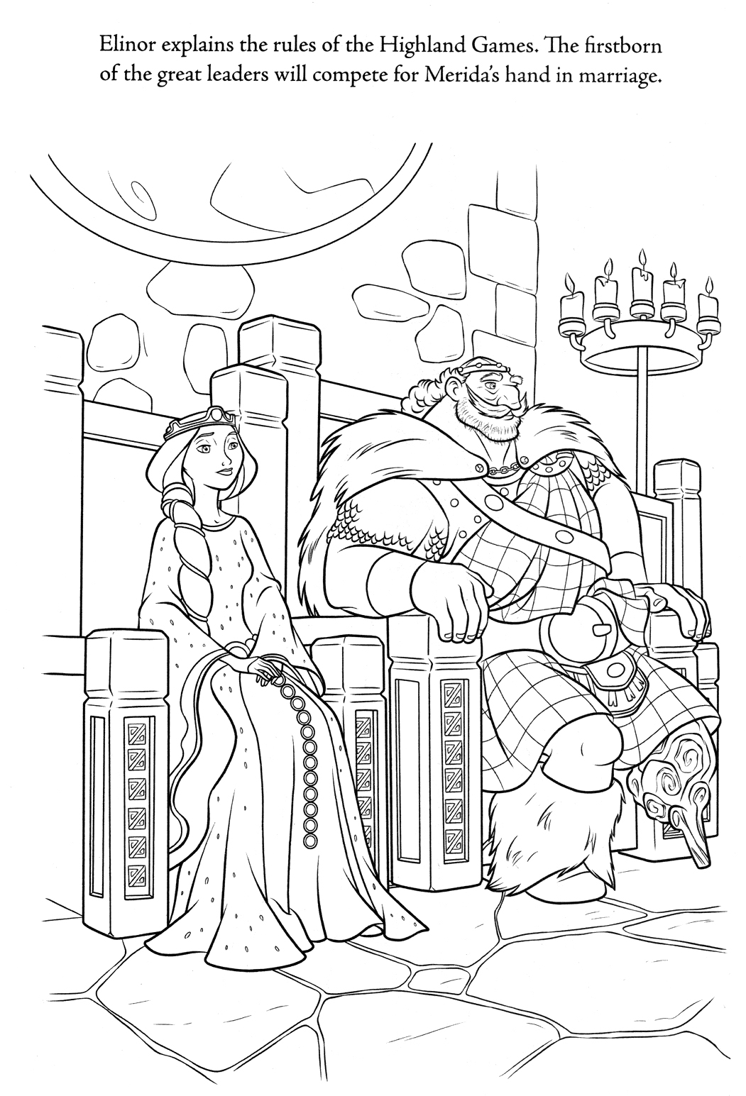 Braves – Royalty Coloring Page