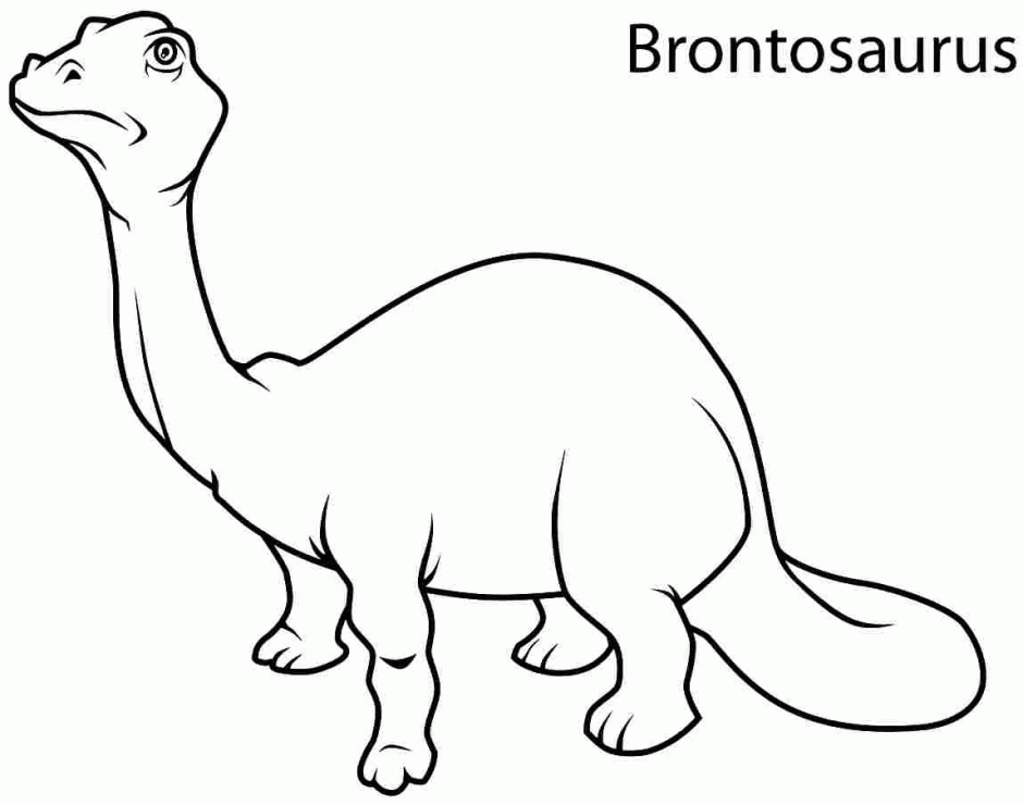Brontosaurus 3 Coloring Page