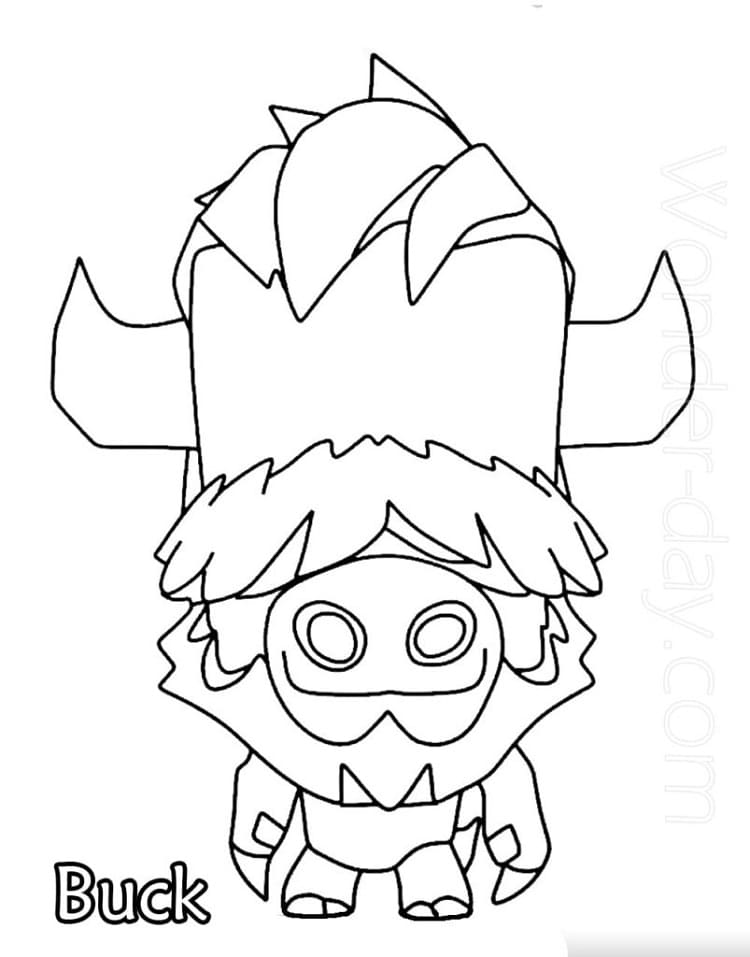 Buck Zooba Coloring Page