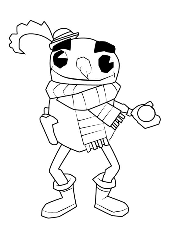 Buddy from Subway Surfers Coloring Page