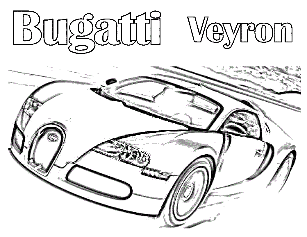 Bugattis For Kids Coloring Page