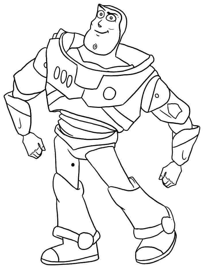 Buzz Lightyear Best Toy Kids Coloring Page