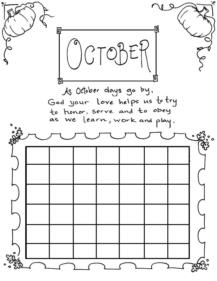 Calendar October