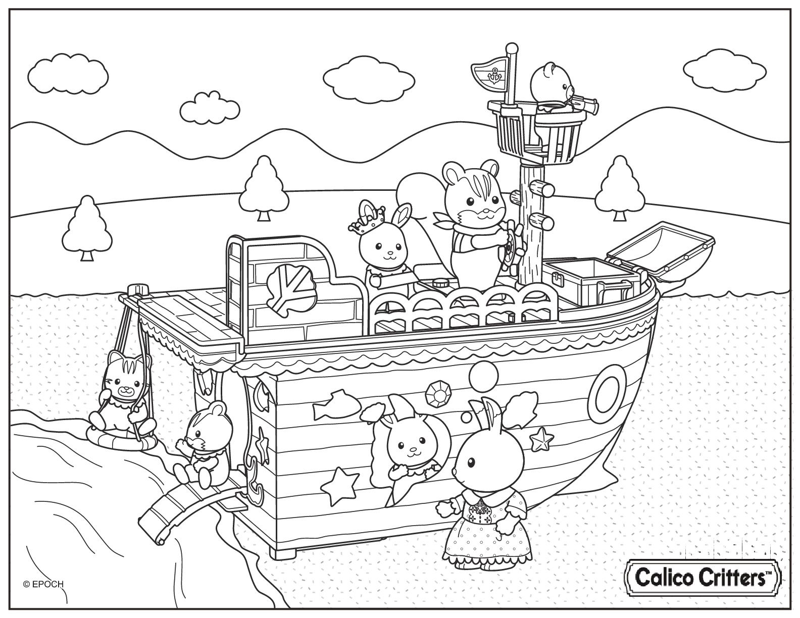Calico Critters Boat Trip Captain