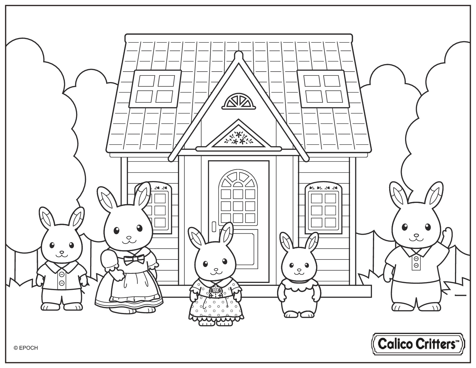 Calico Critters Cute Family