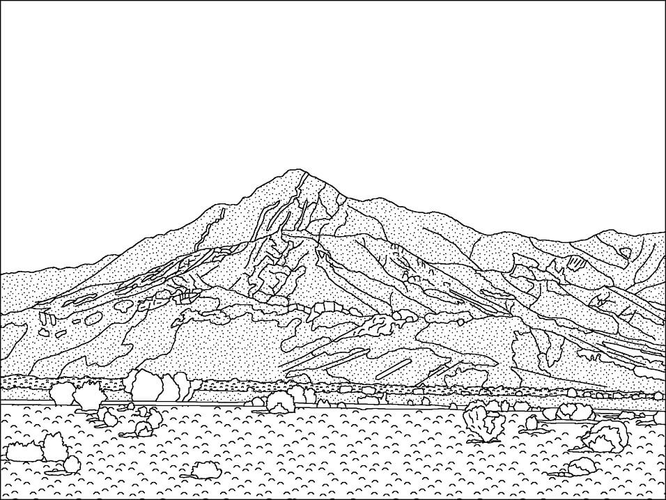 California Desert Coloring Page