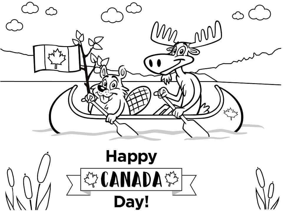Canada Day 10 Coloring Page
