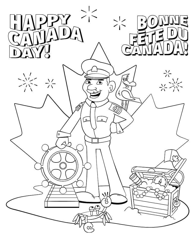Canada Day 7 Coloring Page