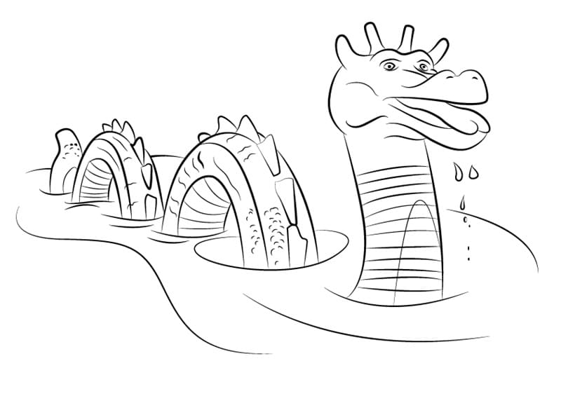 Canada Ogopogo Coloring Page