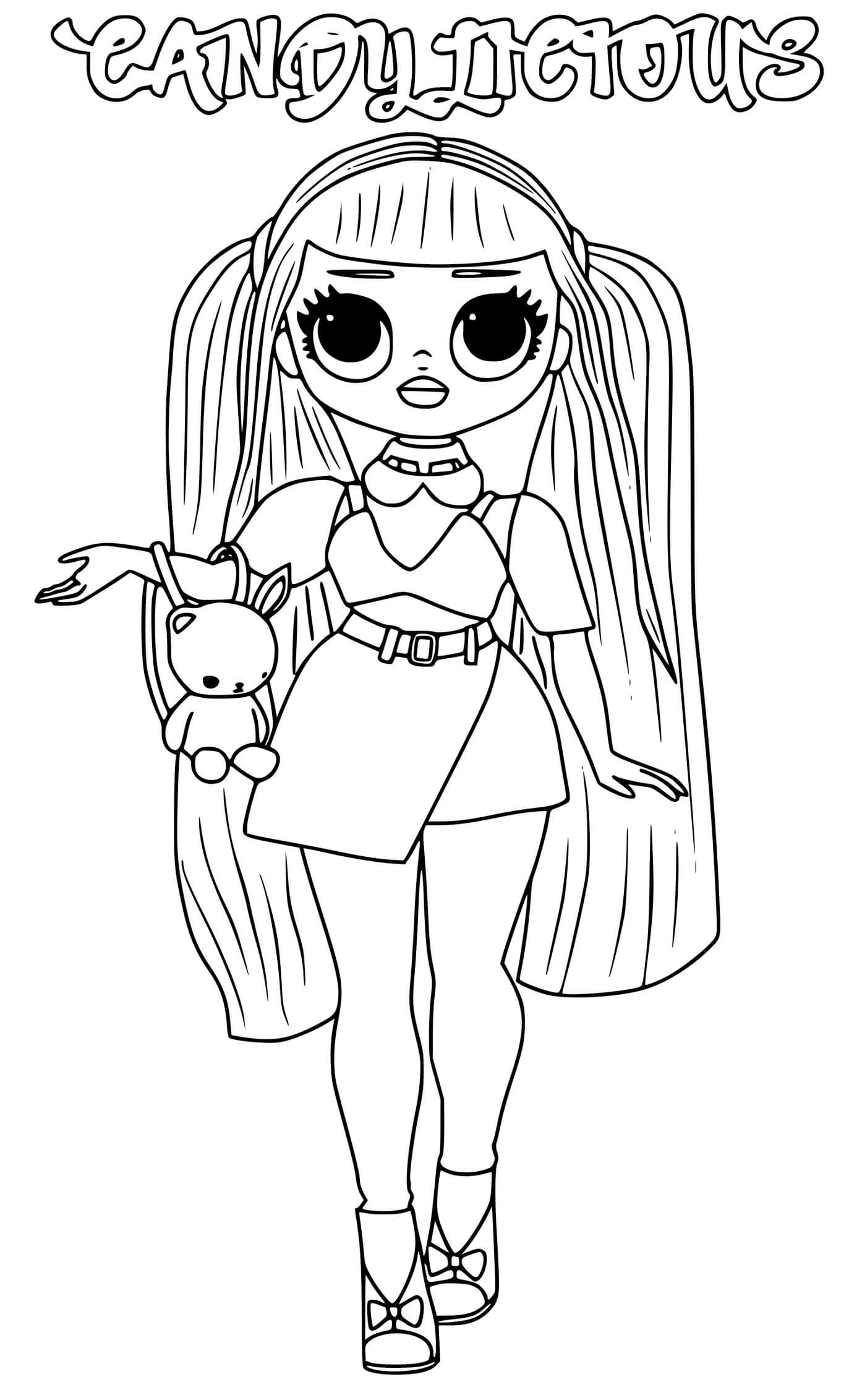 Candylicious Lol Omg Coloring Pages   Coloring Cool